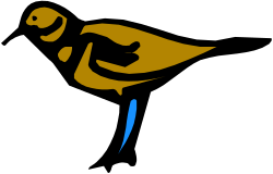 Blue Beak Yellow Beak Bird Clipart for Creative Projects