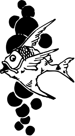 Black and White Fish Clipart for Elegant Designs