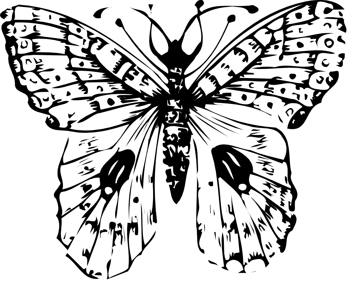 Butterfly with Money Wings Clipart - Vibrant Financial Symbolism