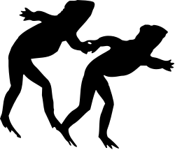 Cow Silhouette Clipart - Elegant Black and White Design