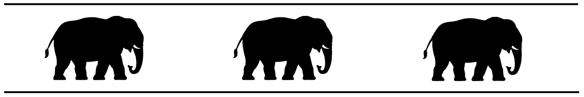 Elephant Silhouettes Clipart: Three Stunning Designs for Your Projects
