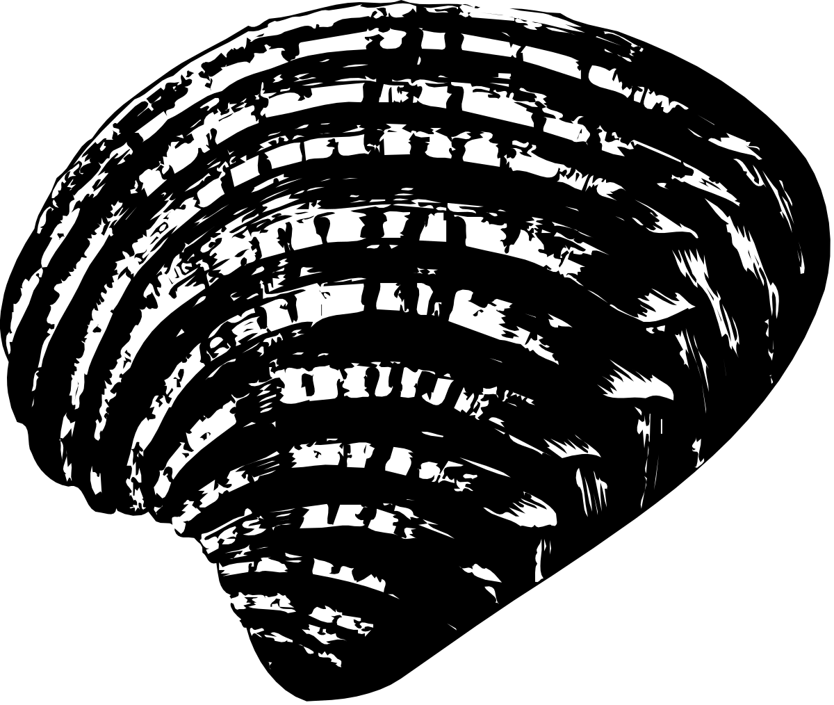 Spiral Clipart - Elegant Black and White Design for Various Projects