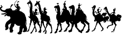 Black and White People Group Clipart for Versatile Uses