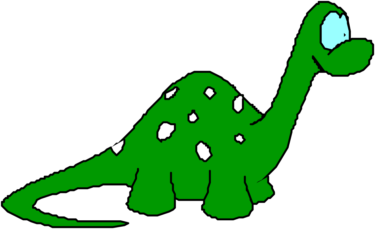 a green dinosaur with a white nose and a black background clip art png transparent Green Dinosaur Clipart with White Nose on Black Background