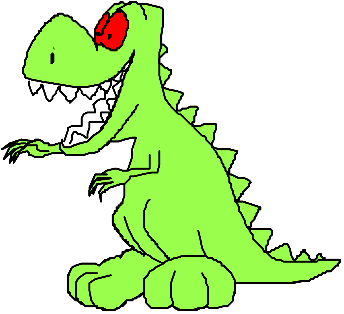 a green dinosaur with a red heart on its nose clip art png transparent Green Dinosaur with Red Heart: Adorable Clipart for All Ages