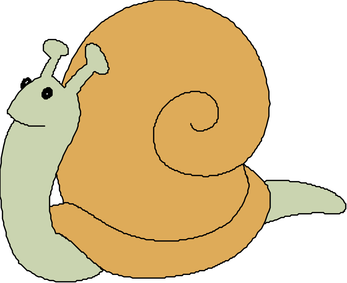 Snail with Green Shell Clipart: Cute and Playful Illustrations