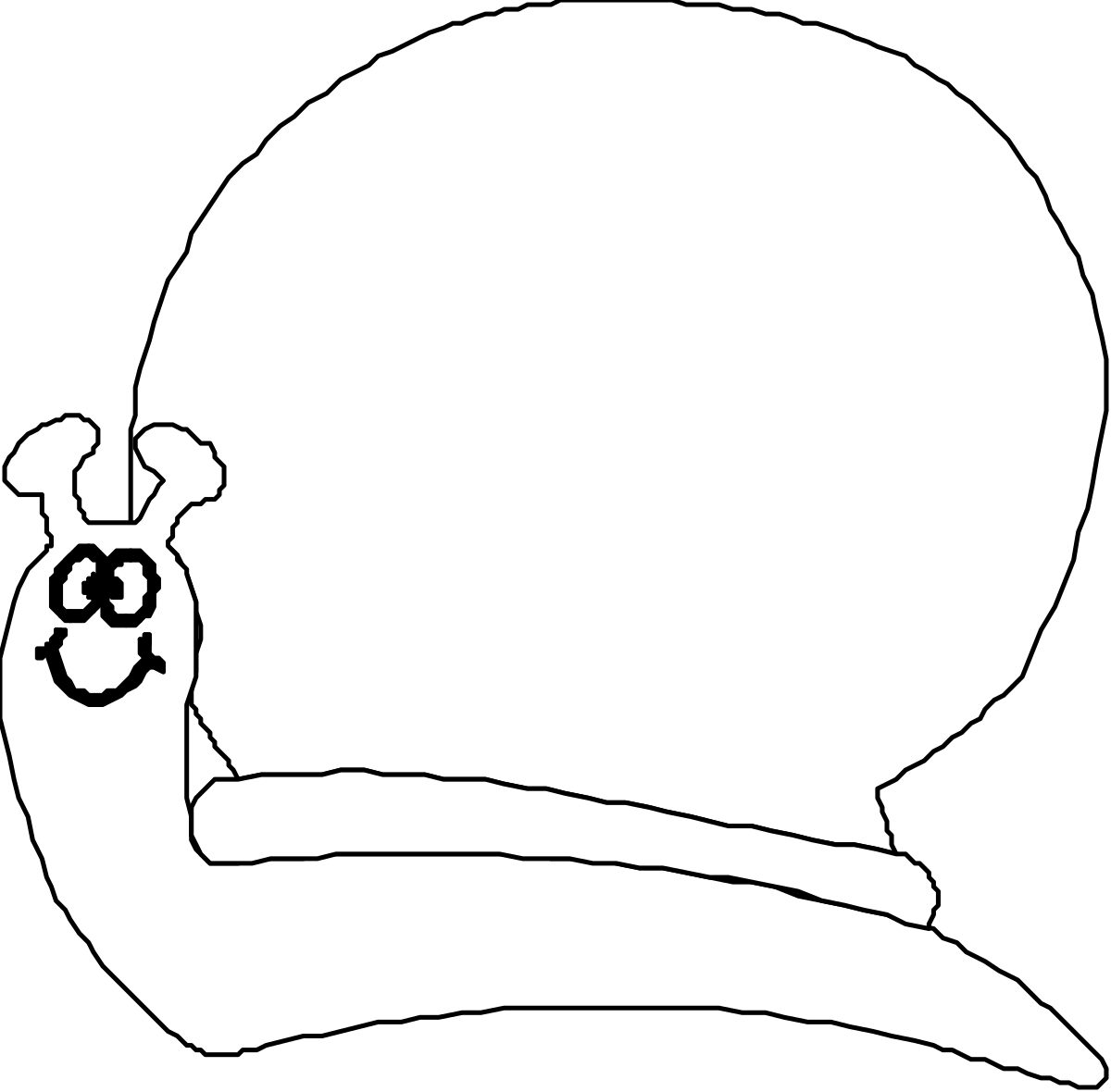 Bearded Man Silhouette Clipart for Creative Projects
