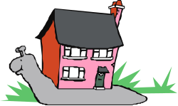 House with Dog in Front Clipart - Charming Home Scenes