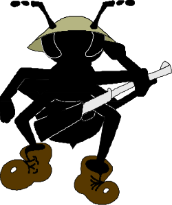 Knife Clipart: Dynamic Drawing of a Man with a Knife