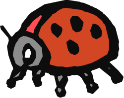Ladybird Clipart: Vibrant Red and Black Beetle for Your Designs