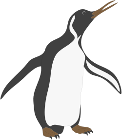 Penguin with Long Beak Clipart for Creative Projects