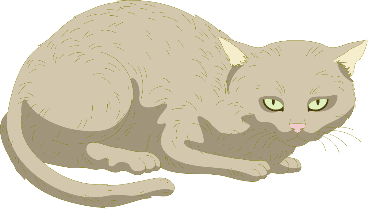 Cat with Green Eyes Clipart: Stunning Feline Illustration