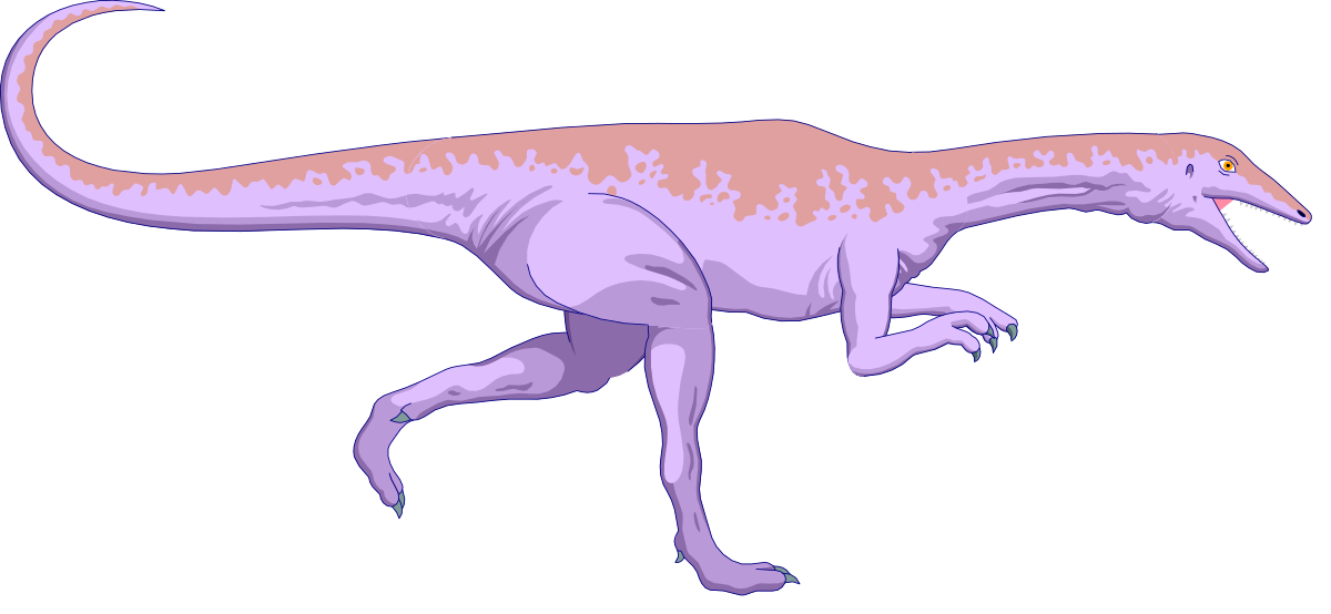 Dinosaur Clipart: Long Neck and Tail - Perfect for Educational Resources