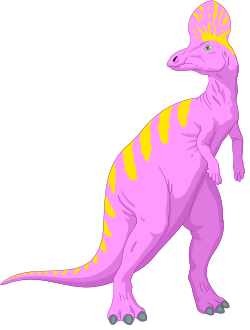 Pink Dinosaur with Yellow Spots Clipart - Playful, Colorful SVG Art