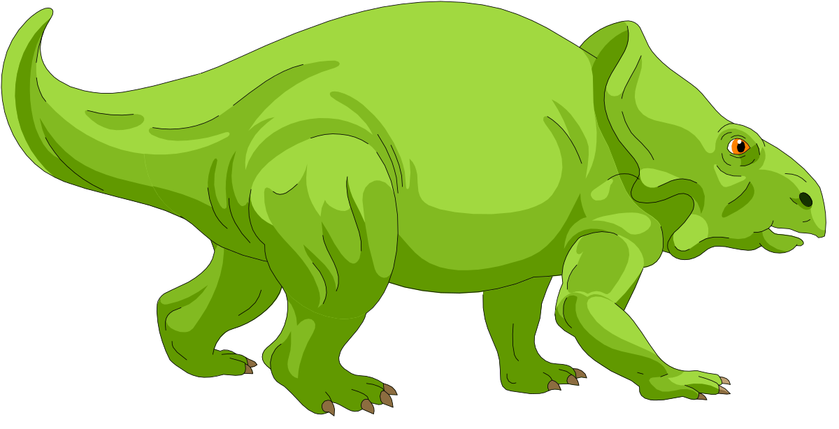 Green Dinosaur with Red Eye Clipart - Perfect for Fun Designs