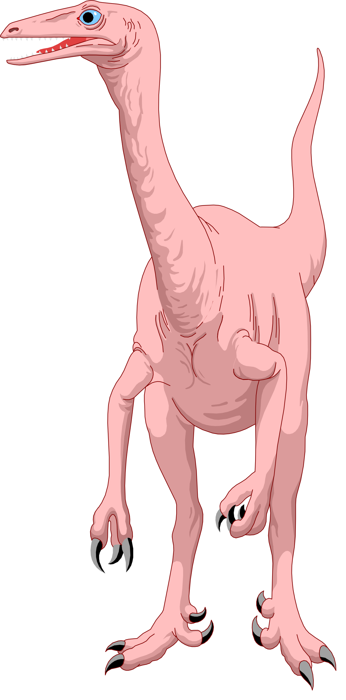 a cartoon dinosaur with a long neck and a long tail clip art png transparent Dinosaur Clipart: Long Neck & Long Tail Cartoon Illustration