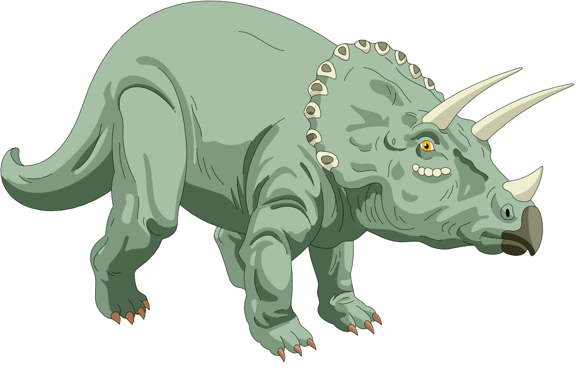 Trisauros Dinosaur Clipart for Creative Projects
