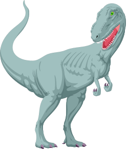 Dinosaur with Mouth Open Clipart: Exciting Prehistoric Illustration