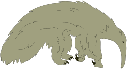 Bear Illustration on Black Background - Perfect for Clipart Use