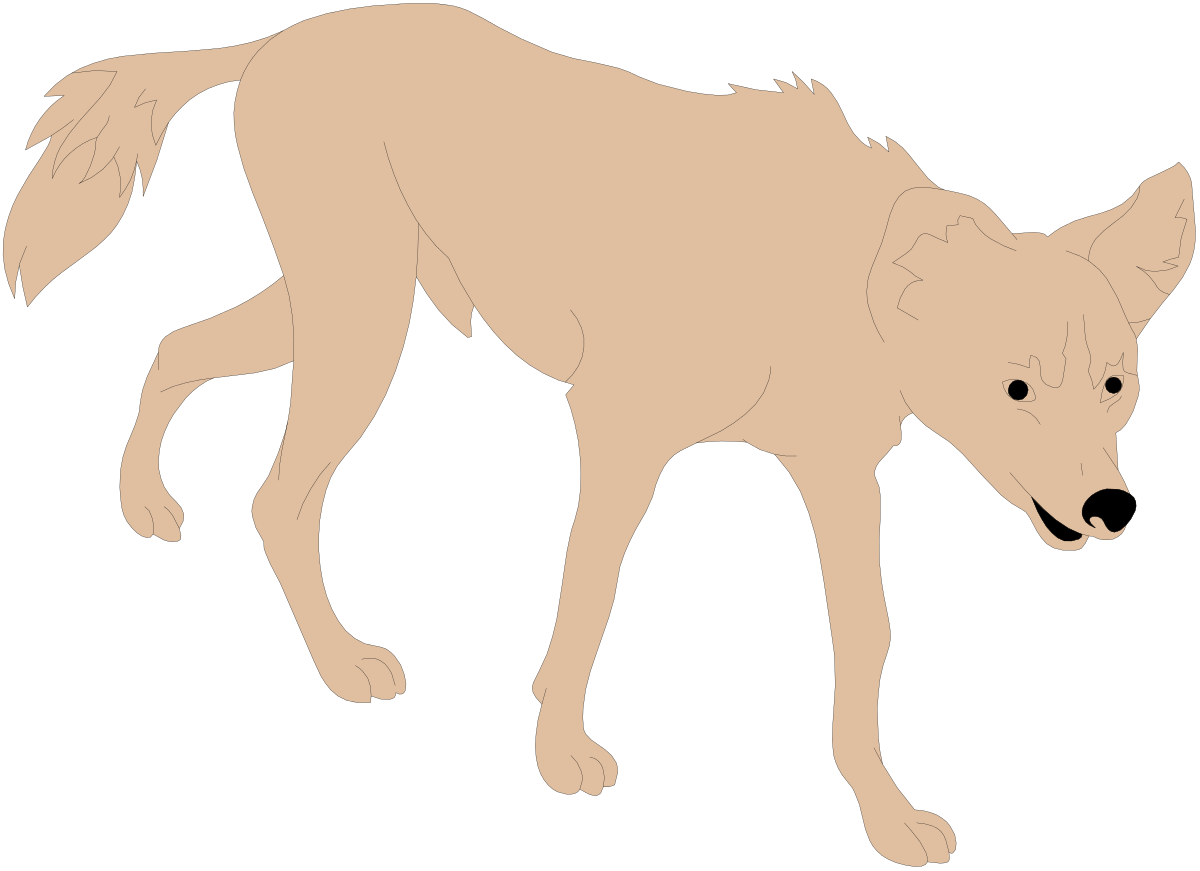 a wolf walking on a black background clip art png transparent Wolf Walking on Black Background - Stunning Clipart for Your Projects