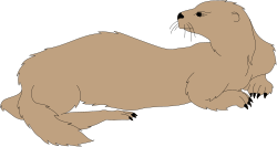 Cartoon Animal Clipart Featuring a Long Tail  Playful and Whimsical Designs