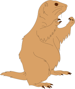 Brown Bear Sitting on Its Hinds - Captivating Clipart for Nature Lovers