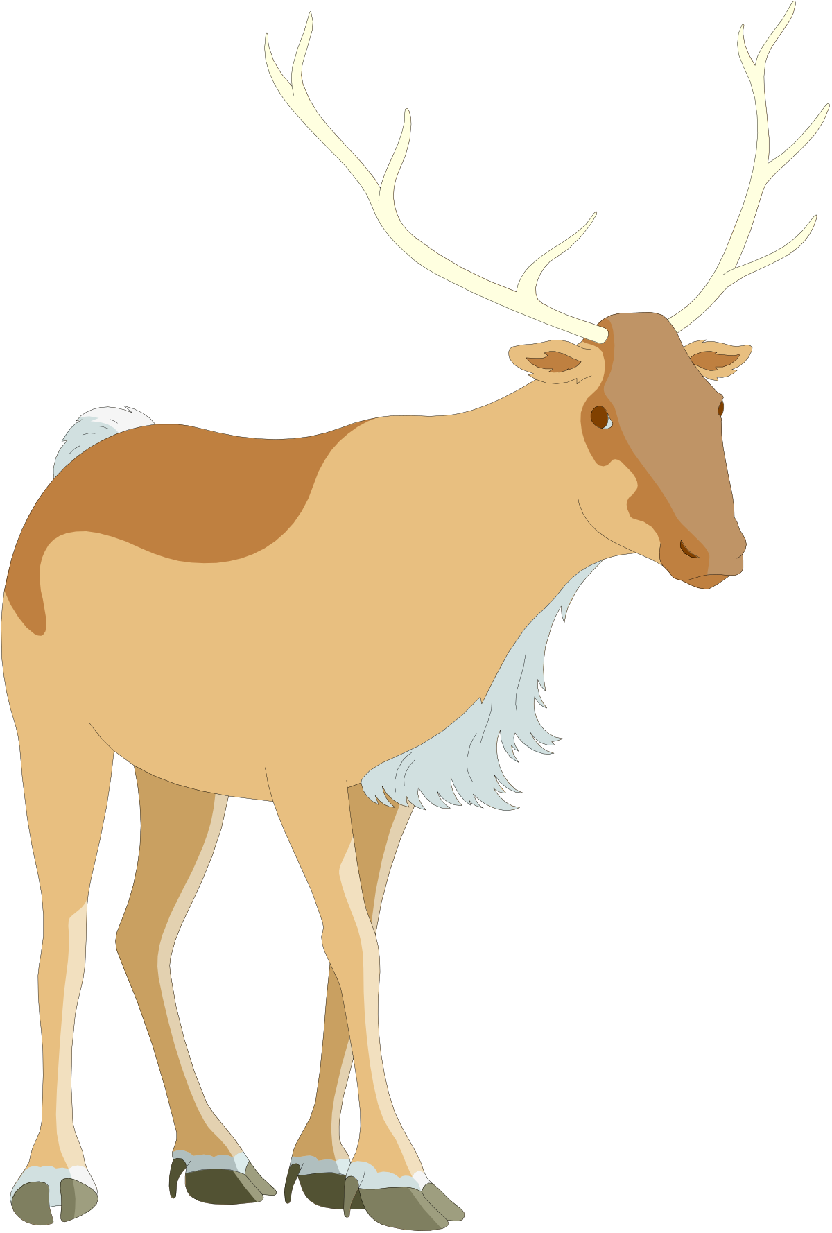 Cartoon Deer with Ants on Its Back Clipart  Whimsical Forest Characters