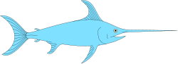 Blue Fish Clipart on Black Background - Stunning Visuals for Your Projects