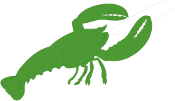Vivid Green Scorpion on Black Background - Stunning Clipart Image