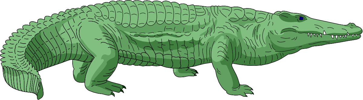 Green Dinosaur Clipart on Black Background - Perfect for All Your Creative Projects