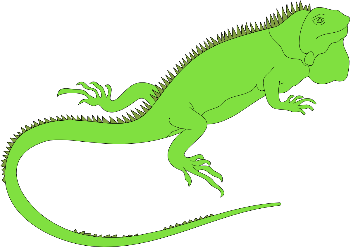 a green lizard with spikes on its back clip art png transparent Green Lizard with Spikes Clipart - Vibrant and Eye-Catching Illustration