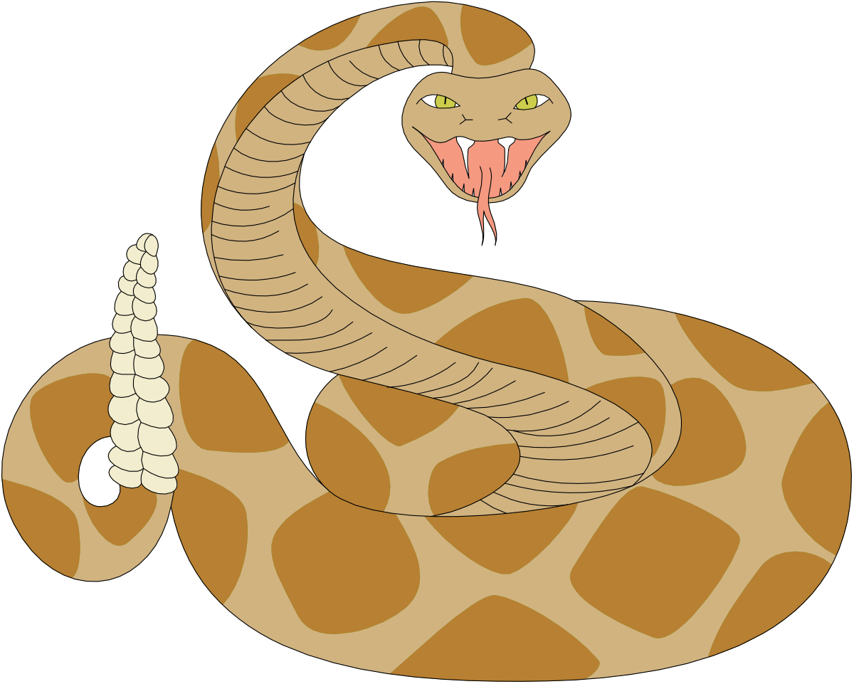 Cartoon Snake with Tongue Out Clipart for Fun and Playful Designs