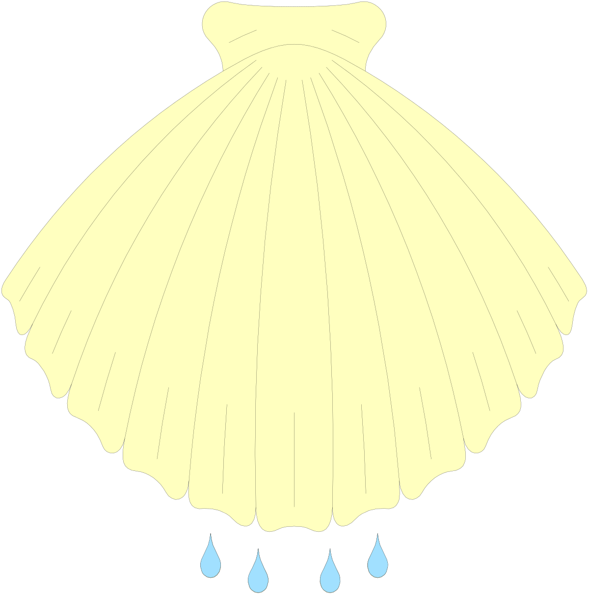 Tearful Dress Clipart - Emotional Fashion Illustrations