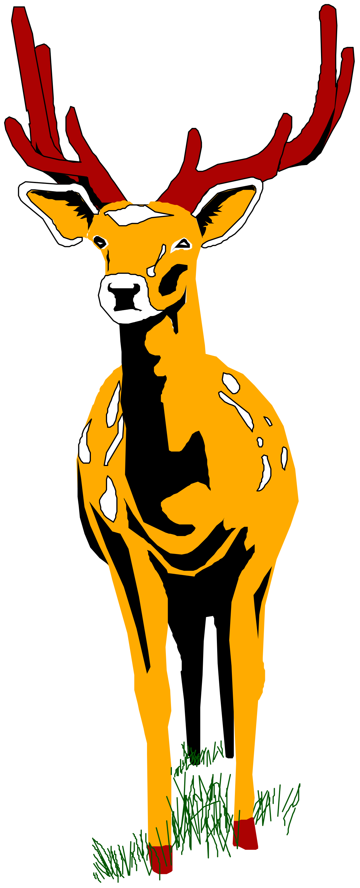 Deer with Ants: Nature Clipart for Creative Projects
