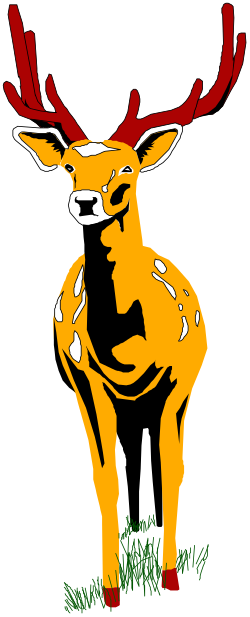 Deer with Ants: Nature Clipart for Creative Projects