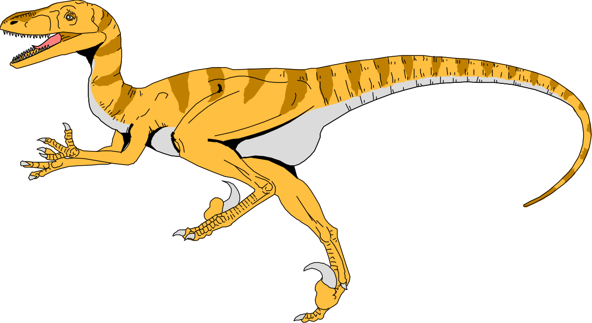 Yellow Dinosaur Clipart on Black Background - Perfect for Fun Designs