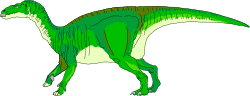Dinosaur Clipart: Long Neck and Tail Dinosaur Illustration