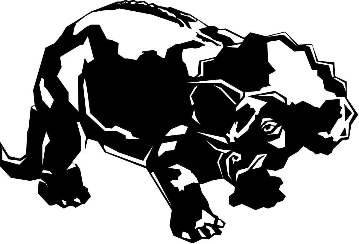 a black and white silhouette of a man with a beard clip art png transparent Silhouette Man with Beard - Black and White Clipart