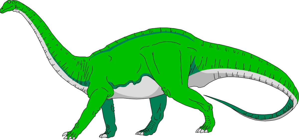a green dinosaur with a white tail and a black background clip art png transparent Green Dinosaur with White Tail on Black Background Clipart