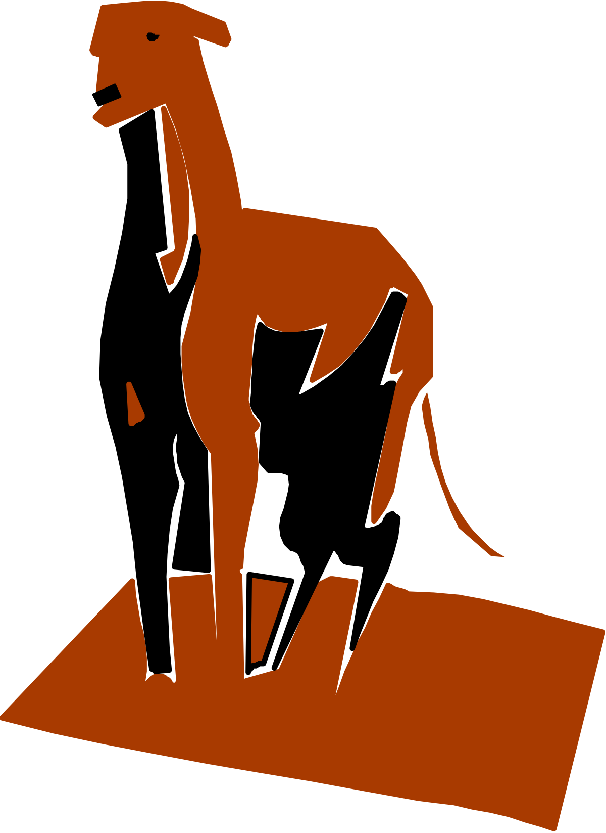 a brown horse standing on top of a hill clip art png transparent Brown Horse Standing on a Hill - Stunning Clipart for Your Project