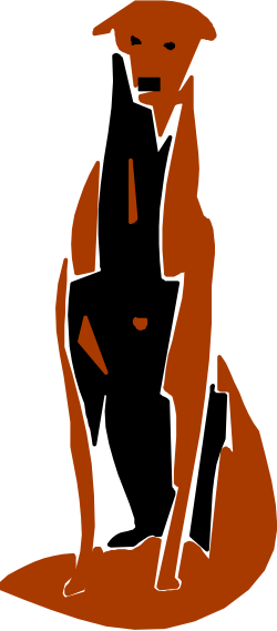 Dog Sitting Down on the Ground - Adorable Clipart for Every Occasion