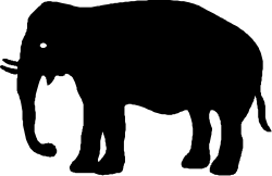 Black Background with White Circle Clipart for Graphic Designs