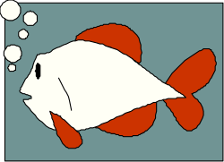 Fish with Bubbles Clipart: Vibrant Underwater Scene
