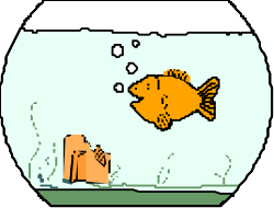 Fish in a Bowl Clipart - Charming Aquatic Scene for Your Projects