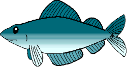 Striped Tail Fish Clipart - Vibrant Aquatic Life Illustration