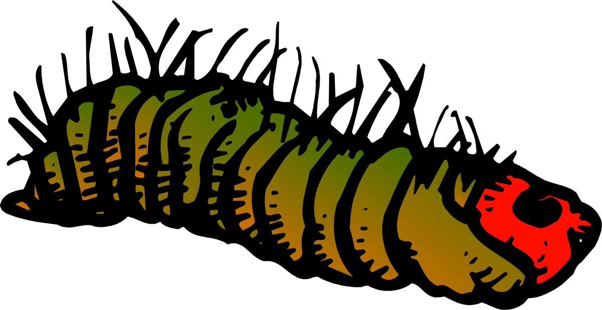 Vibrant Colorful Caterpillar Clipart for Your Projects