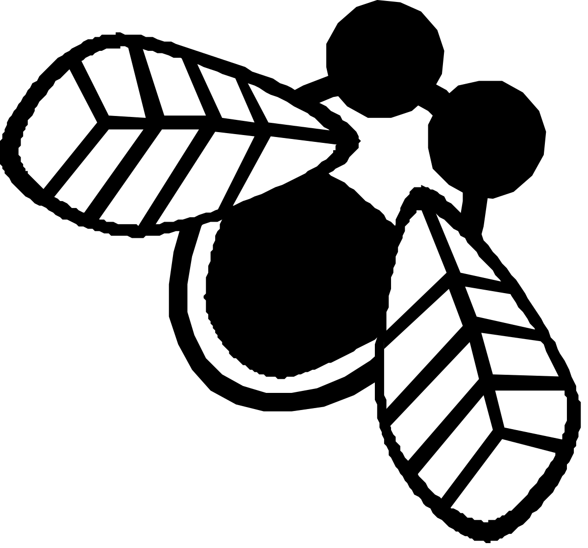 White Feather Icon on Black Background - Elegant Clipart Design