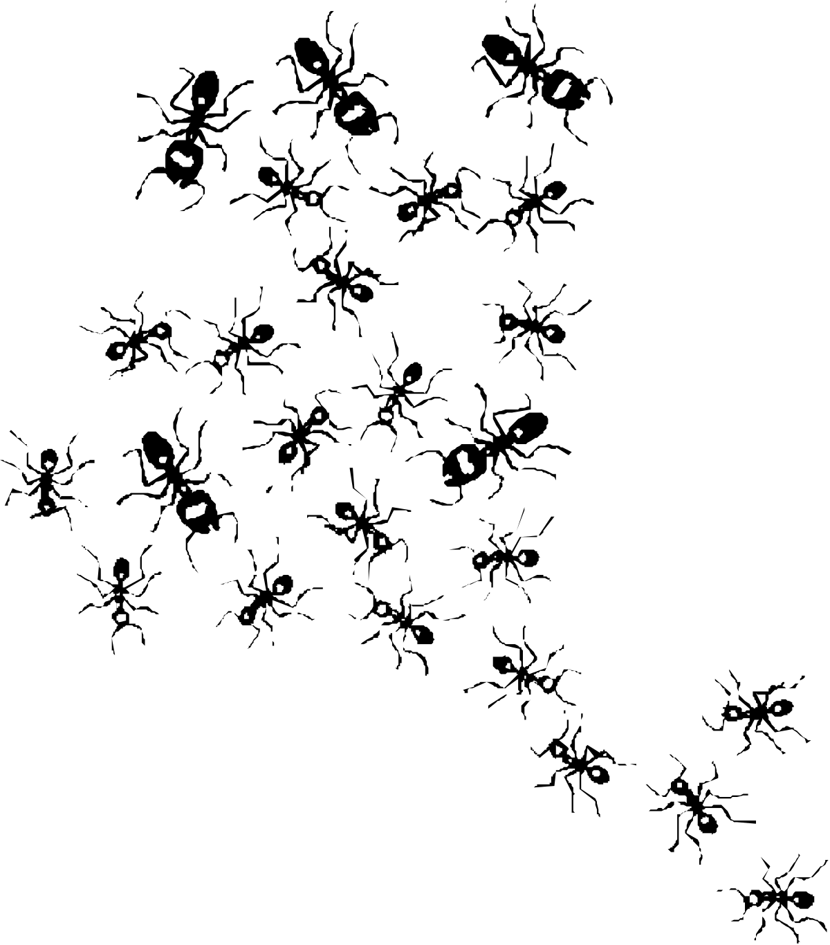 Snowflake Clipart - Elegant Black and White Snow Flakes for Creative Use