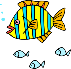 Striped Fish Clipart: Vibrant Aquatic Life for Your Projects