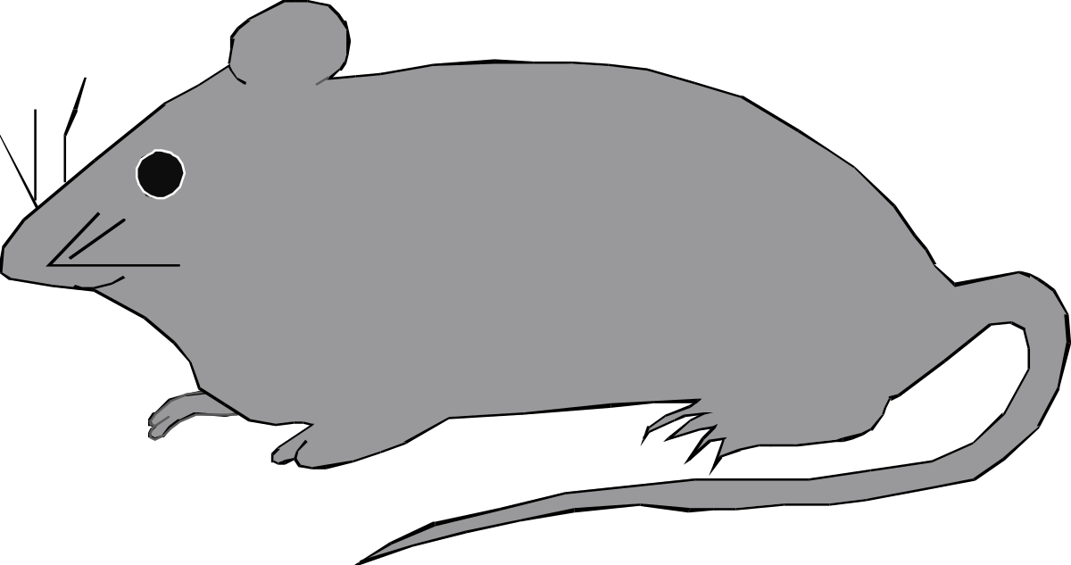a rat on a black background clip art png transparent Rat on Black Background Clipart - Ideal for Unique Designs